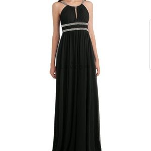 Navy Blue Full Length Gown